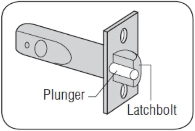 D D Technologies CL155 Mortice Latch Set - STRIKE PLATE 2