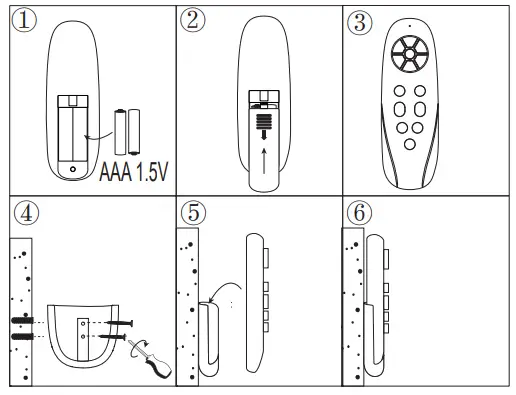 YUHAO 1073L, 1073N Ceiling Fan - control