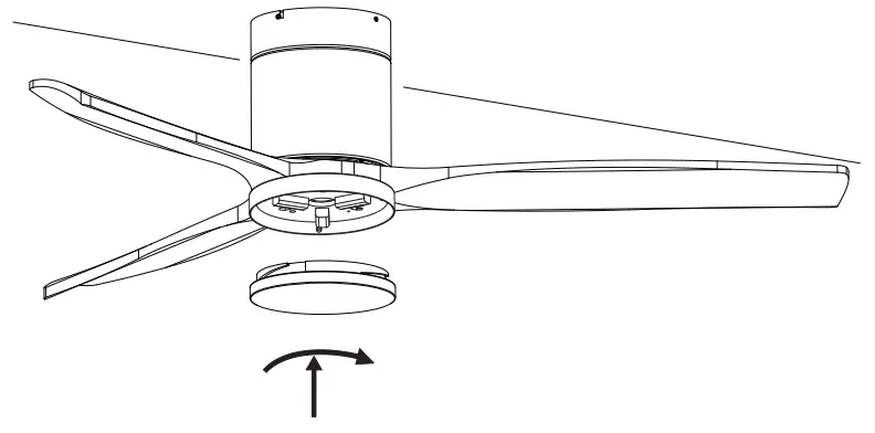 YUHAO 1073L, 1073N Ceiling Fan - light cover