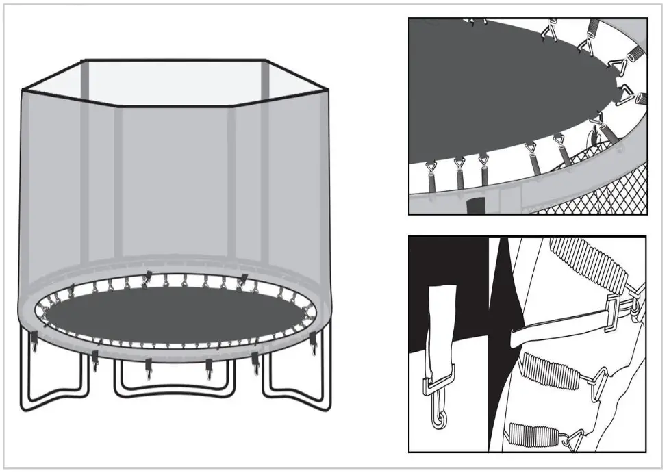 VirtuFit 140 CM Kids Trampoline with Safety Net - Pad.