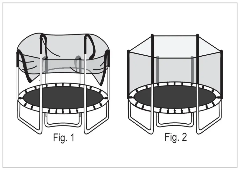 VirtuFit 140 CM Kids Trampoline with Safety Net - figure