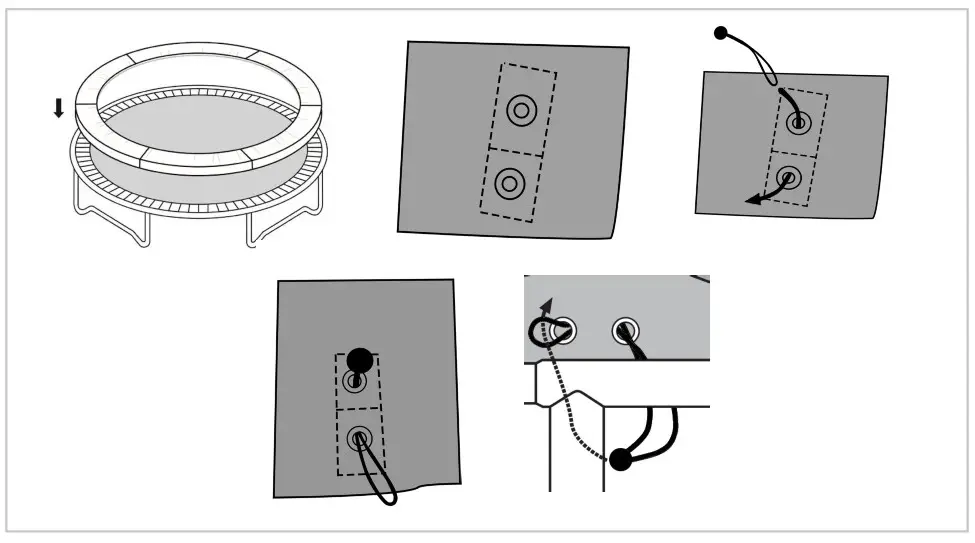 VirtuFit 140 CM Kids Trampoline with Safety Net - metal