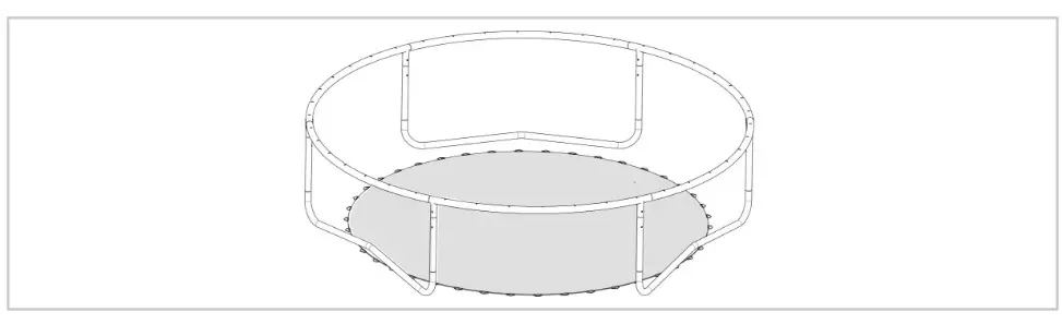 VirtuFit 140 CM Kids Trampoline with Safety Net - placement