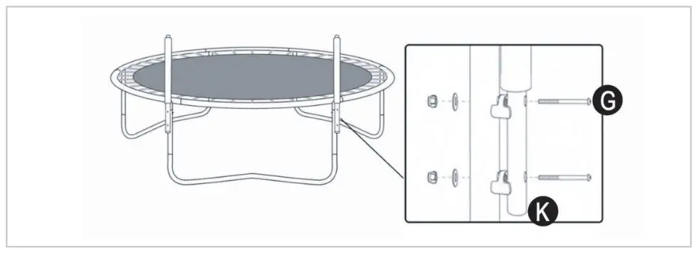 VirtuFit 140 CM Kids Trampoline with Safety Net - trampolince