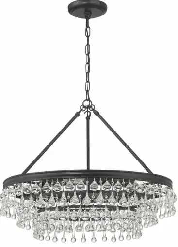 CRYSTORAMA 237-MK Calypso Six Light Chandelier-PEODUCT