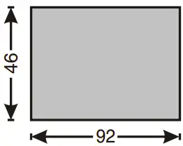Panel cutout Dimensions