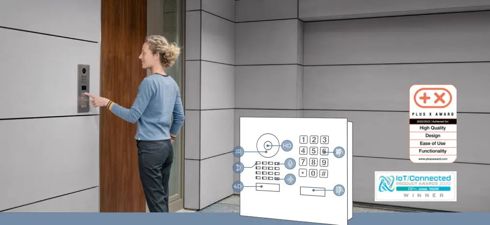 DoorBird D1101KH Modern IP Video Door Station 1