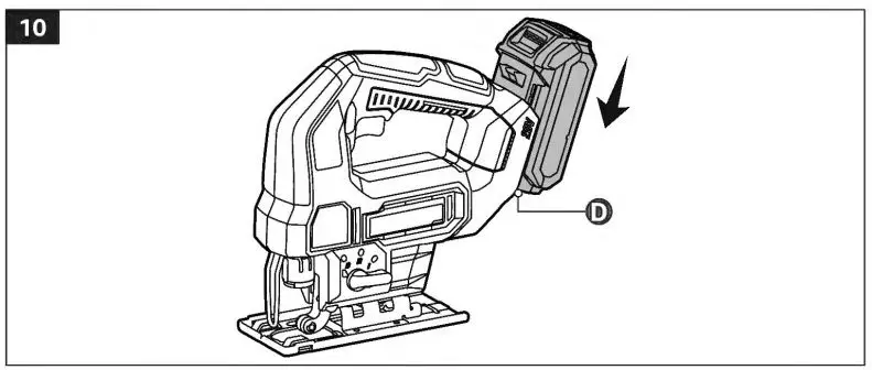 DENALI AJS8203B-00 Cordless Reciprocating Saw-10