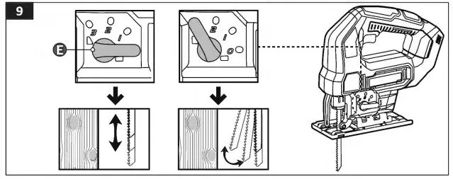 DENALI AJS8203B-00 Cordless Reciprocating Saw-9