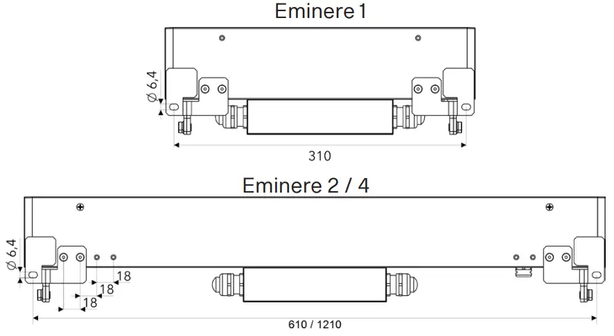 Anolis UVinere Remote LED Light - fasteners