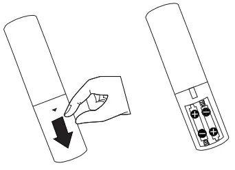 SANSUI JSWY32GSHD LED Smart TV - Remote Control Batteries