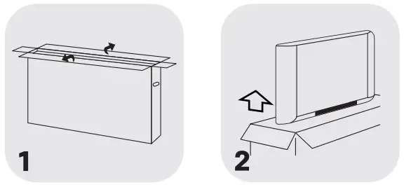 SANSUI JSWY32GSHD LED Smart TV - Unpacking