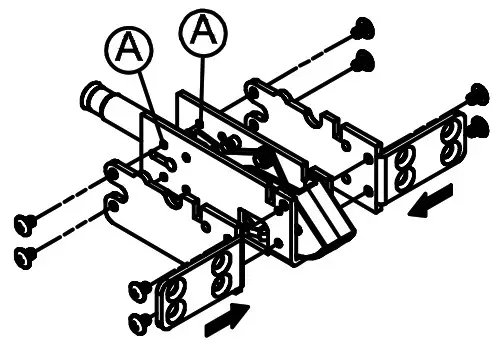 CAL ROYAL N F98CVR Concealed Vertical Rod Exit Device - BOTTOM STRIKE 3