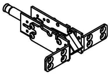 CAL ROYAL N F98CVR Concealed Vertical Rod Exit Device - BOTTOM STRIKE1