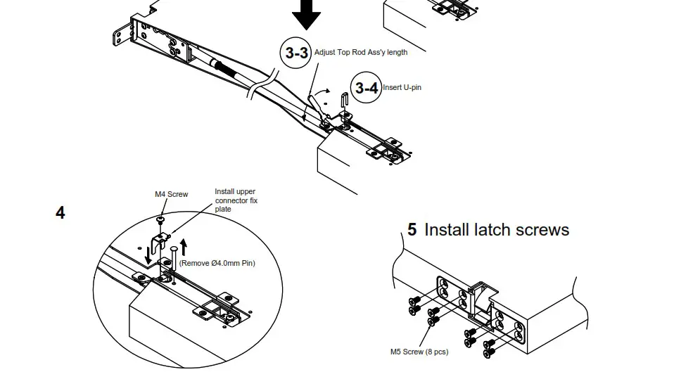 CAL ROYAL N F98CVR Concealed Vertical Rod Exit Device - INSTALL 2