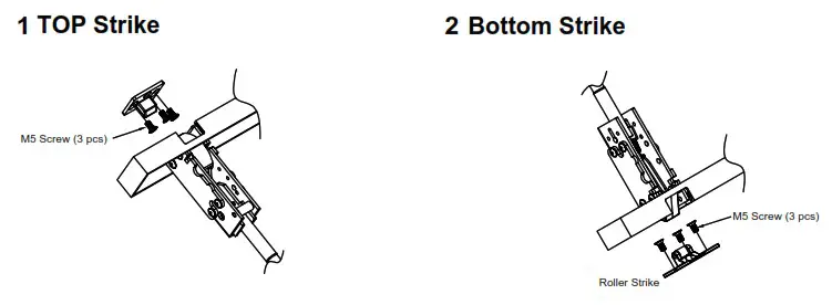 CAL ROYAL N F98CVR Concealed Vertical Rod Exit Device - INSTALL 5