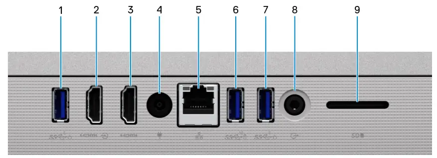 DELL Inspiron 24 5415 24 Inch Touch Screen - Back panel