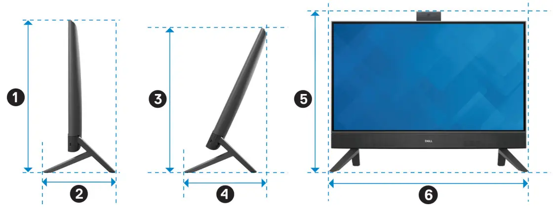DELL Inspiron 24 5415 24 Inch Touch Screen - Y stand