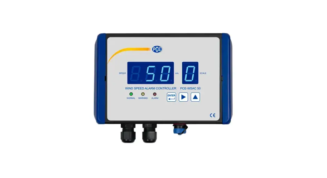 Pce-wsac 50 Anemometer, Wind Speed Alarm Controller User Manual