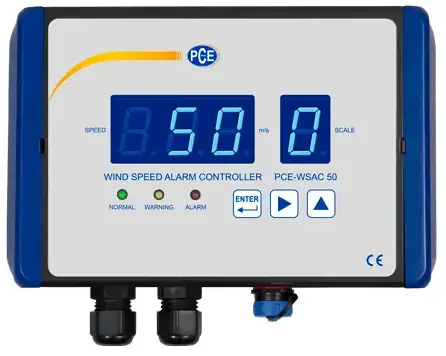 PCE WSAC 50 Anemometer, Wind Speed Alarm Controller
