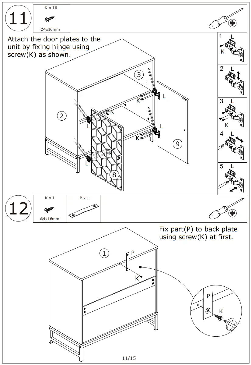FUFU GAGA LJY KF260072 01 Brown Chest Sideboard - accessories6