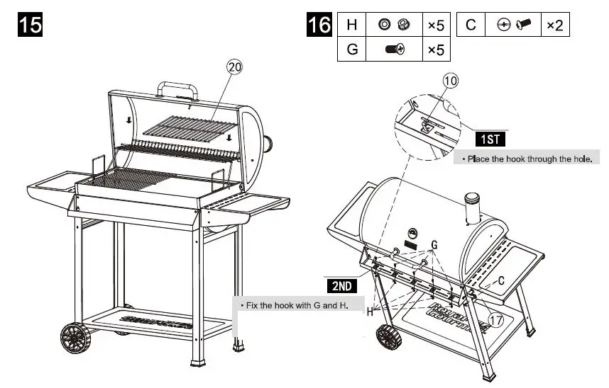 Royal-Gourmet-CC1830T 30-Inch-Barrel -Charcoal-14