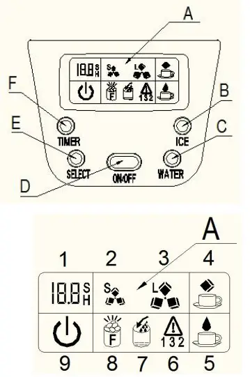 Flynama W129552184-E Portable Metal Countertop Ice Maker - flash