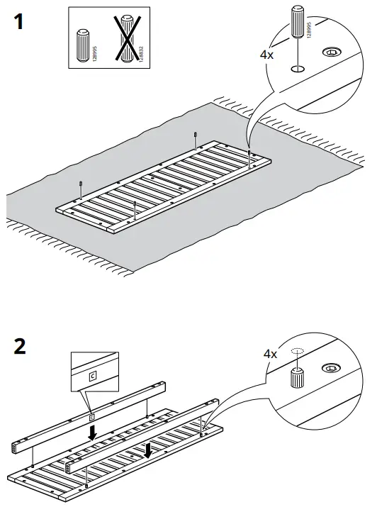 IKEA NAMMARO Outdoor Bench - Fig2