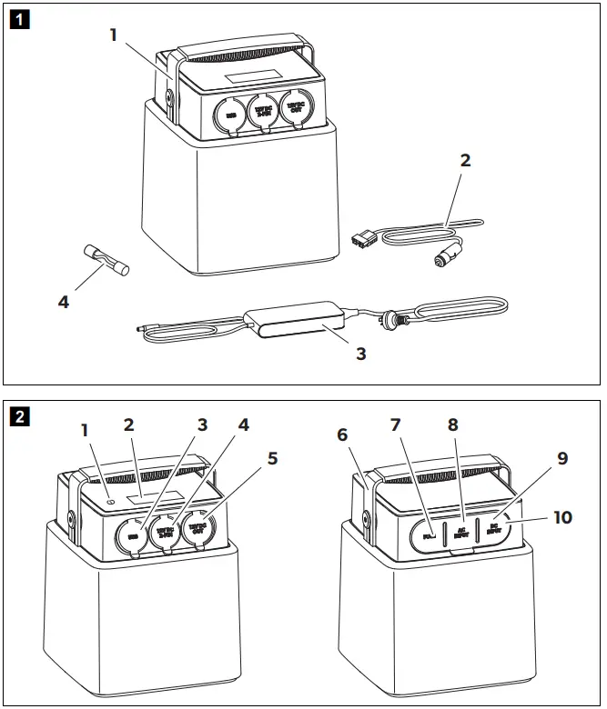 DOMETIC PLB40 Portable Lithium Iron Phosphate Battery Pack - Fig 1
