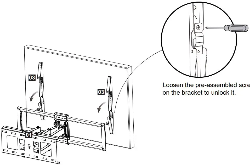 Hang TV with Brackets