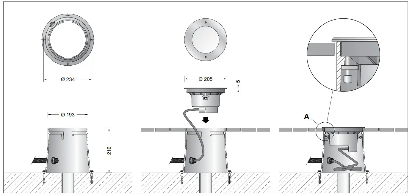 BEGA 84 289 In-Ground Luminaire - In-Ground