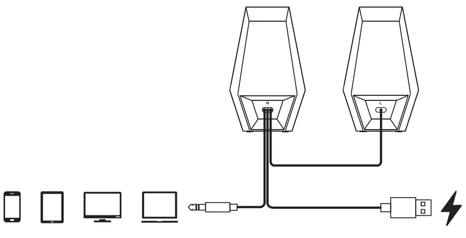 EDIFIER G1500 SE Desktop Gaming Speakers - AUX