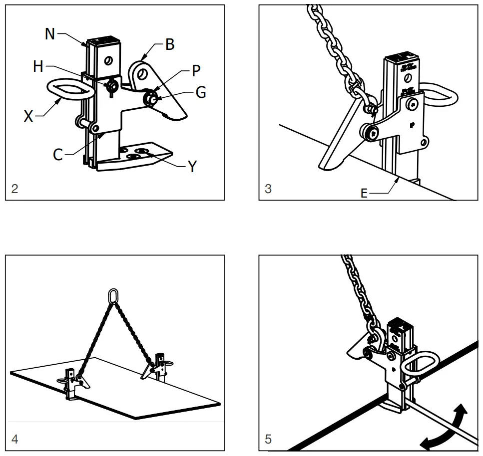 How to operate the clamp