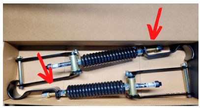 RAS GMC 1500 Sierra Denali 2019-2022 HD Heavy Duty Spring Kit Instruction Manual - The gold threaded rod is threaded inside