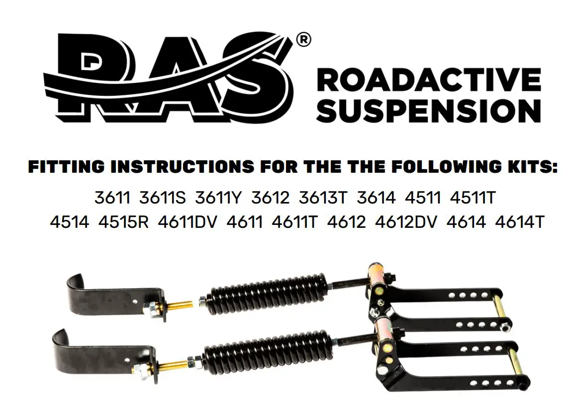 RAS GMC 1500 Sierra Denali 2019-2022 HD Heavy Duty Spring Kit Instruction Manual