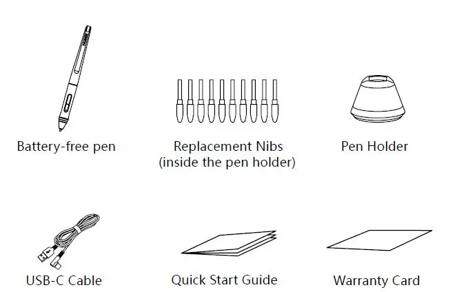 HUION HS611 Digital Graphics Drawing Tablet User Manualfig-2