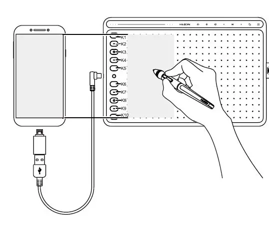HUION HS611 Digital Graphics Drawing Tablet User Manualfig-4