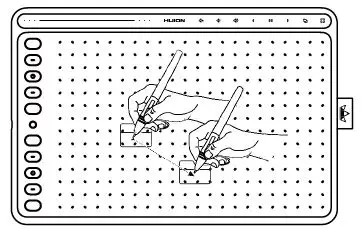 HUION HS611 Digital Graphics Drawing Tablet User Manualfig-9