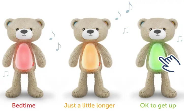 ZAZU Sleeptrainer Brody the Bear - SLEEPTRAINER MODE