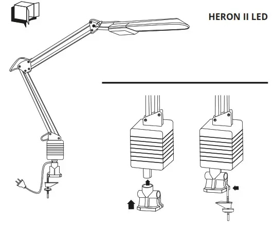 Kanlux HERON II LED Wall Lamps - Fig1