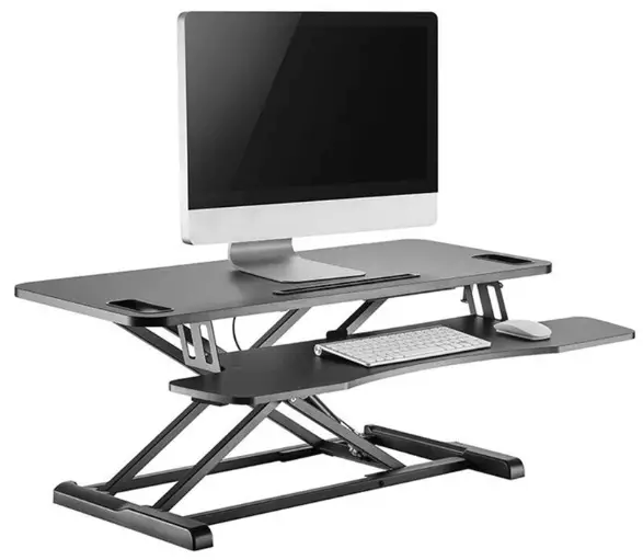 ERGOLUX ELDSKRPLLBA Pro Height Adjustable Sit Stand Desk Riser