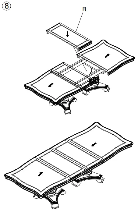 ASHLEY D80355T Rectangular Dining Room Extension Table - Fig 6
