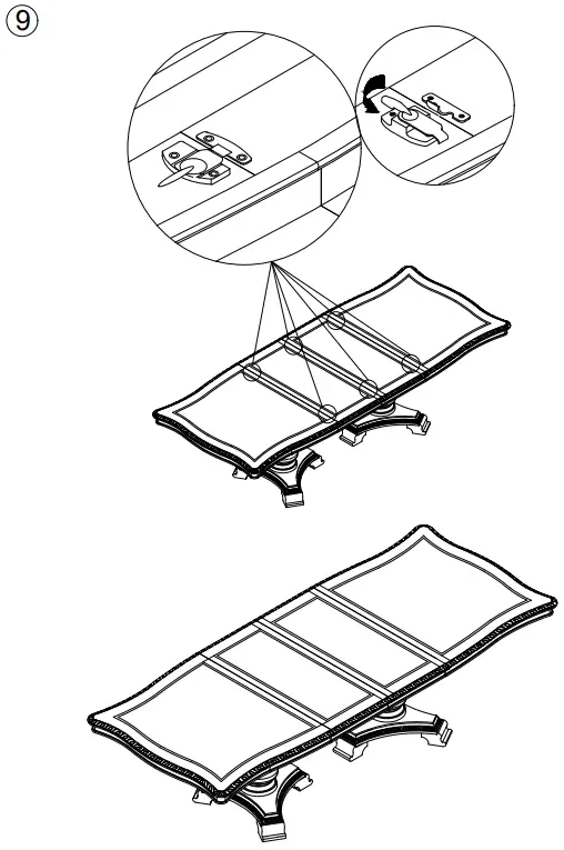 ASHLEY D80355T Rectangular Dining Room Extension Table - Fig 7