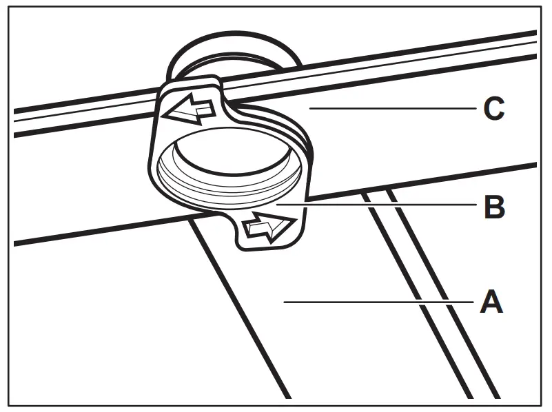 Cleaning the ceiling spray arm