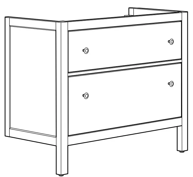 IKEA HEMNES Bathroom Vanity Cabinet -