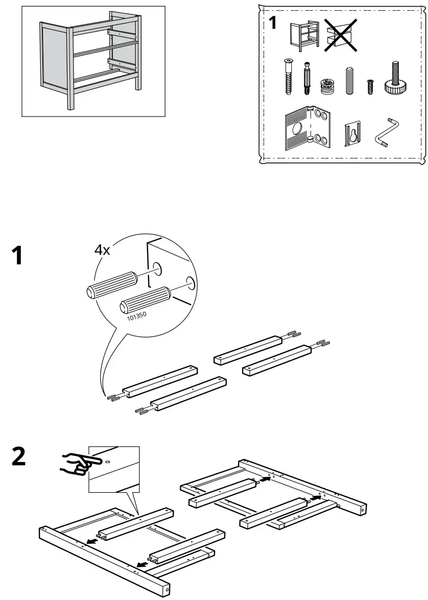 IKEA HEMNES Bathroom Vanity Cabinet - fIG3