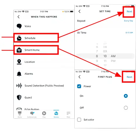 ExIoTy W US002 Bluetooth Mesh Smart Plug - Routines1