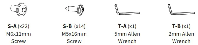 V I V O DESK 100E RB Black Electric Single Motor Desk Frame - PACKAGE CONTENTS 2