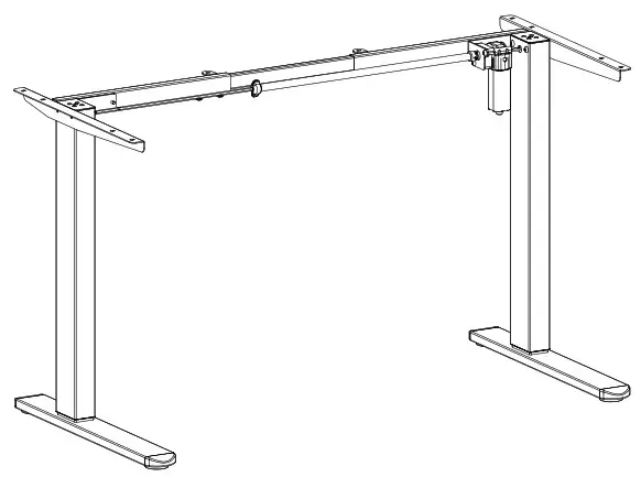 V I V O DESK 100E RB Black Electric Single Motor Desk Frame - cover