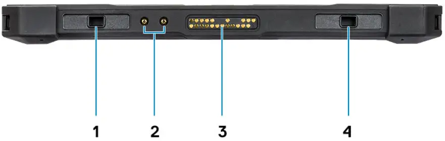 DELL Latitude 7220 Rugged Extreme Tablet - Bottom view